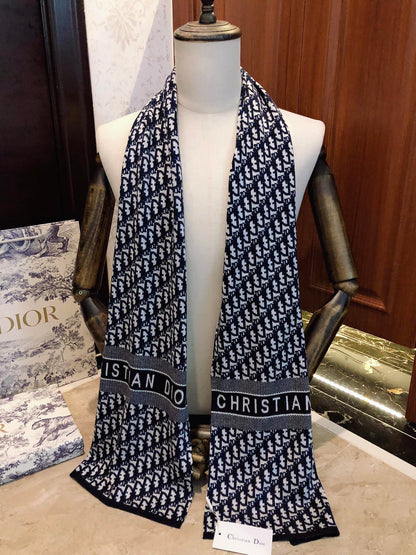 Écharpe en cachemire tricoté jacquard unisexe
