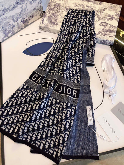 Écharpe en cachemire tricoté jacquard unisexe