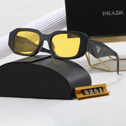Lunettes de soleil polygonales rétro unisexe