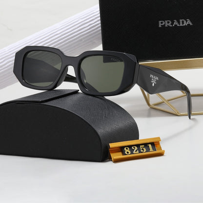 Lunettes de soleil polygonales rétro unisexe