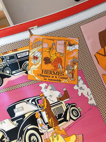 Foulard en Soie Carré 70 "Confort en Automobile"
