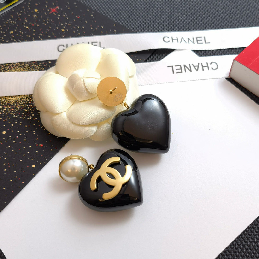 Boucles d'oreilles goutte d'eau cœur