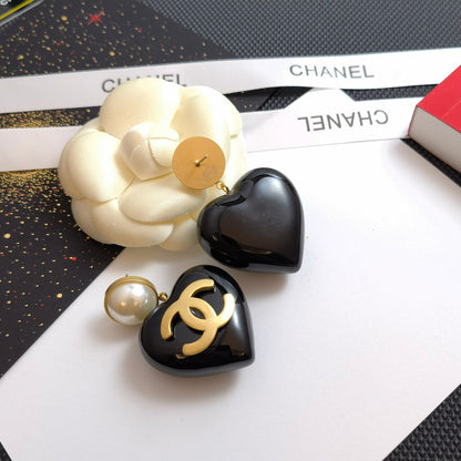 Boucles d'oreilles goutte d'eau cœur