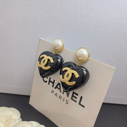 Boucles d'oreilles goutte d'eau cœur