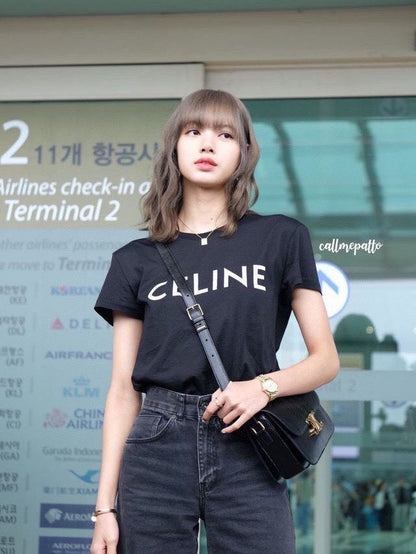 T-shirt mode avec imprimé lettres