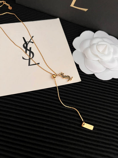 Collier en laiton réglable en Y
