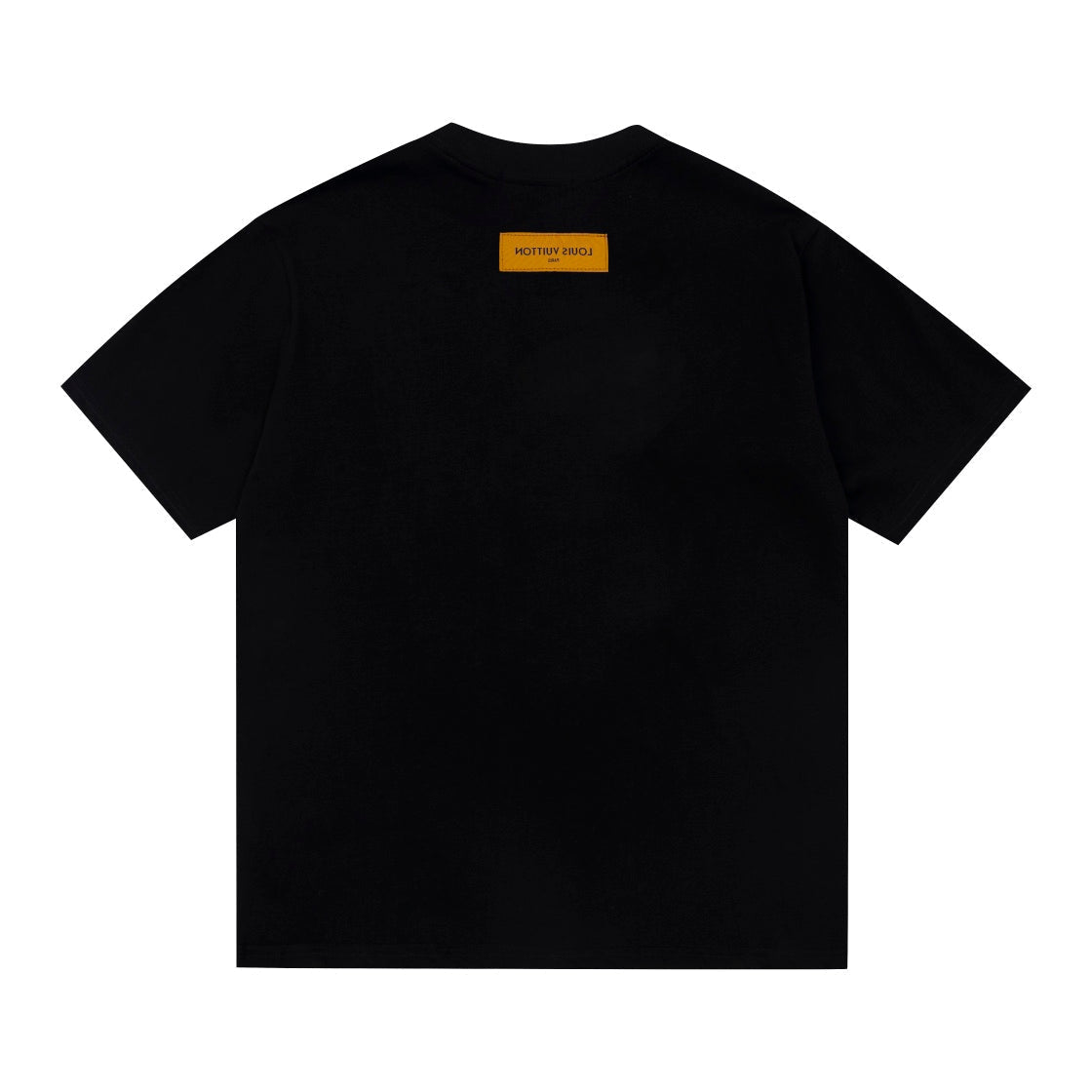T-shirt simple poche en cuir