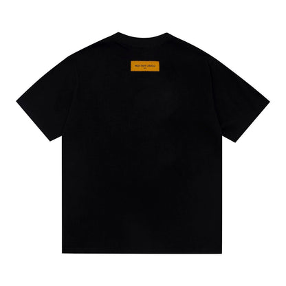 T-shirt simple poche en cuir