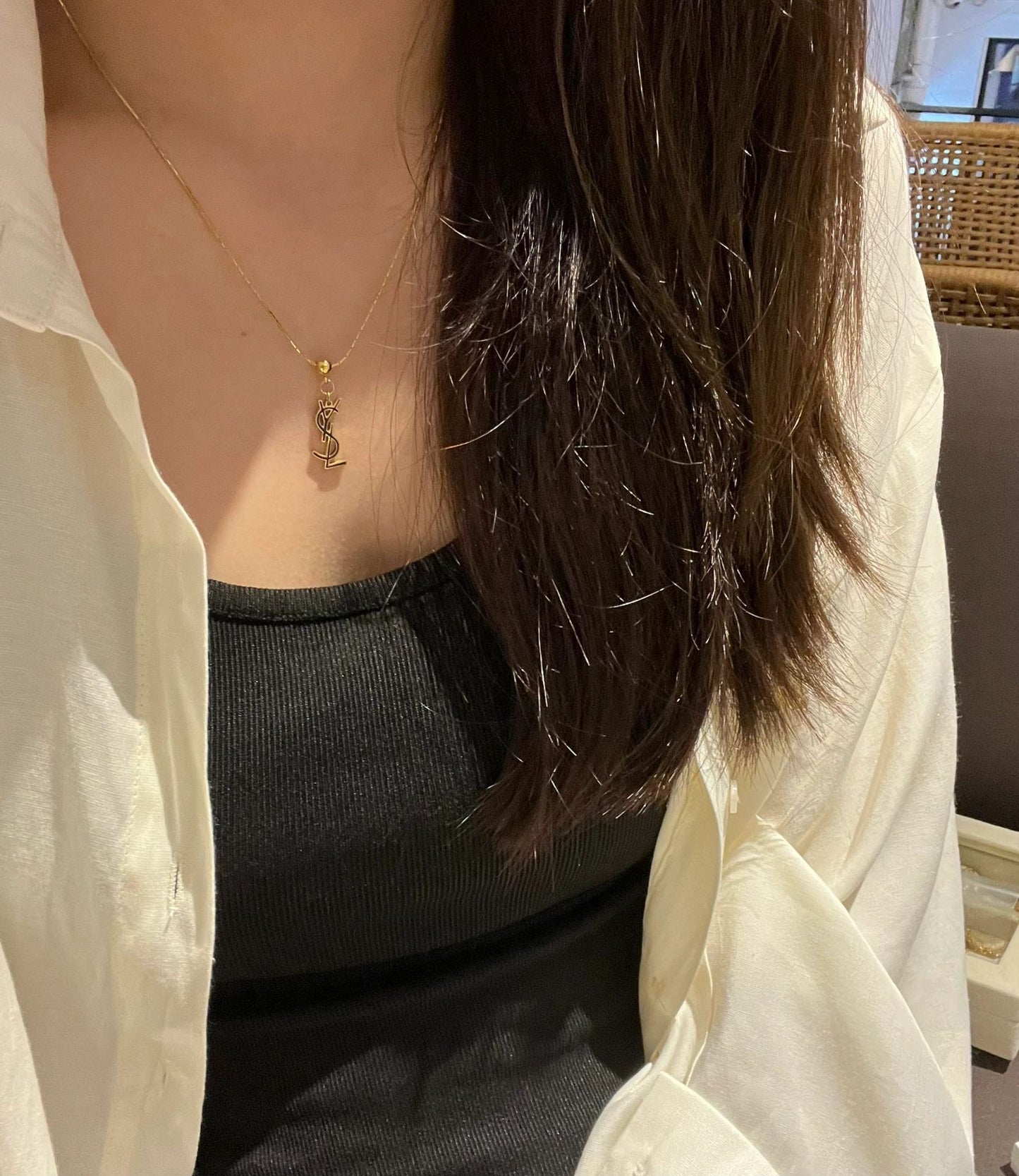 Collier en laiton réglable en Y