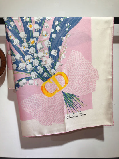 Foulard en Soie Carré Campanula