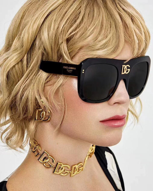 Gafas de sol de moda cuadradas de montura grande