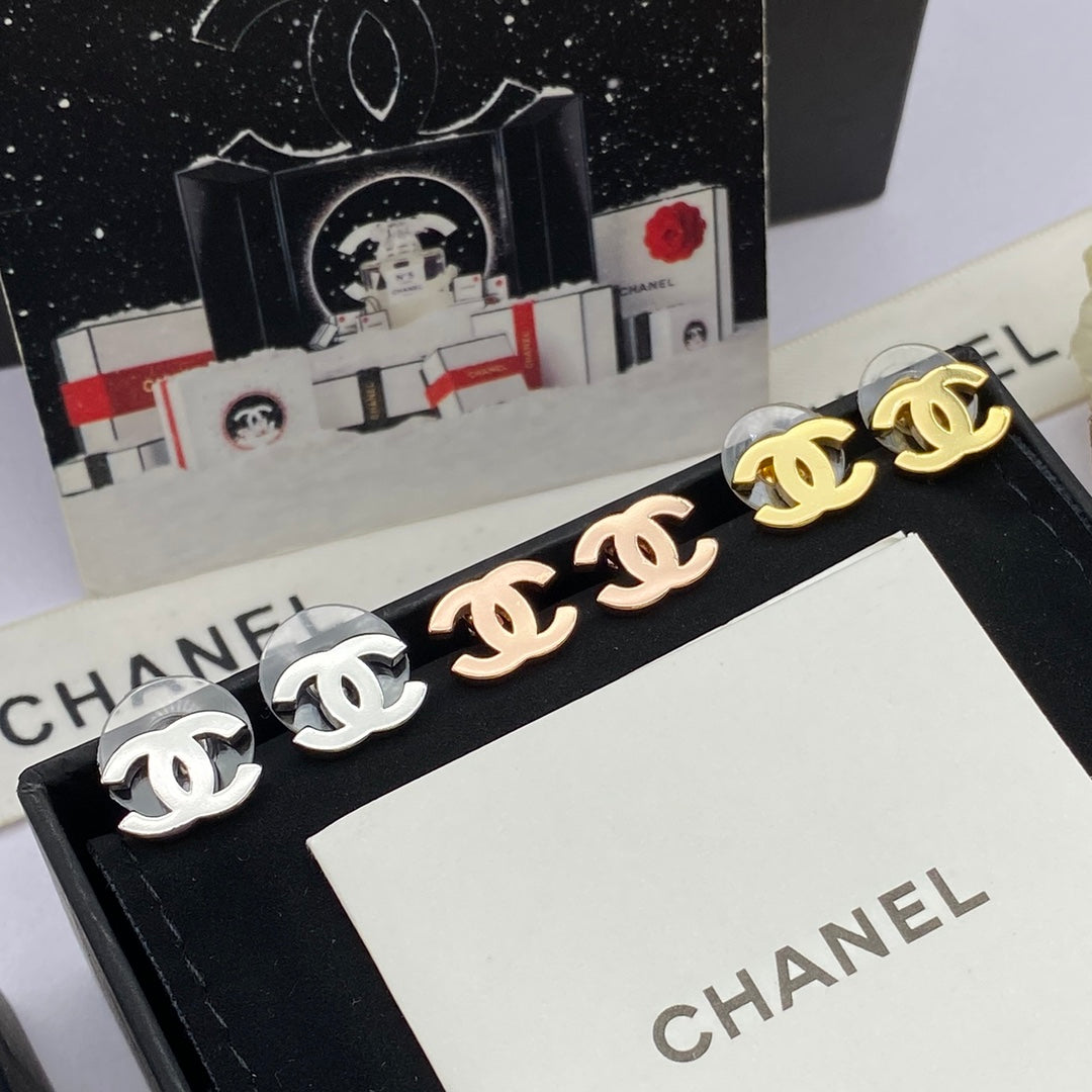Boucles d'oreilles mini-lettres tricolores