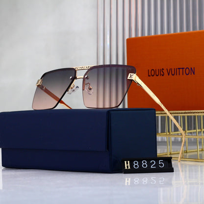 Lunettes de soleil monogramme en métal HD