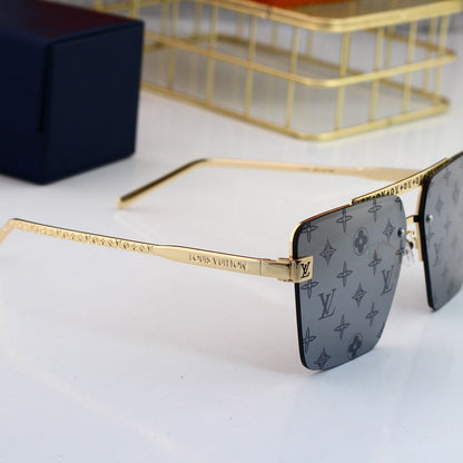 Lunettes de soleil monogramme en métal HD