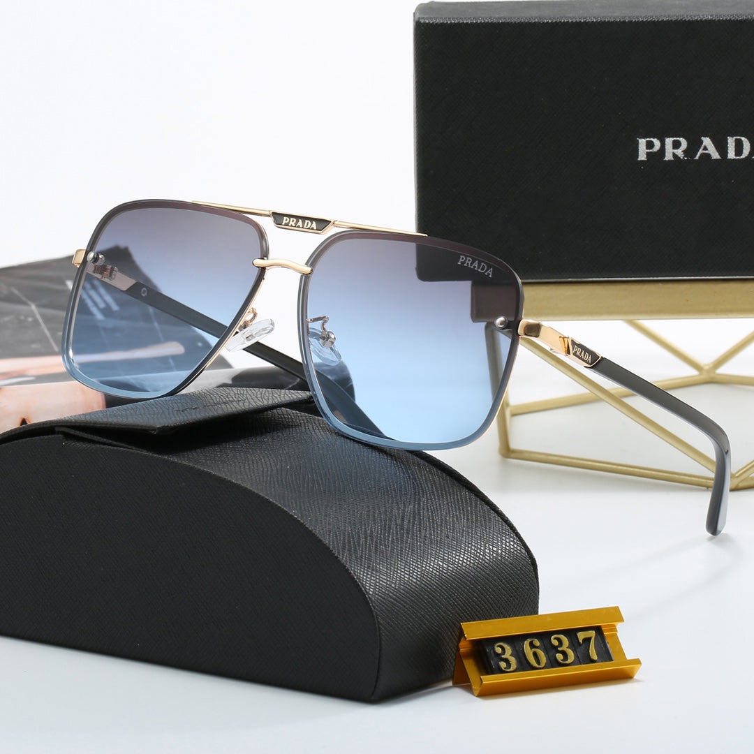 Gafas de Sol Unisex de Metal con Letras