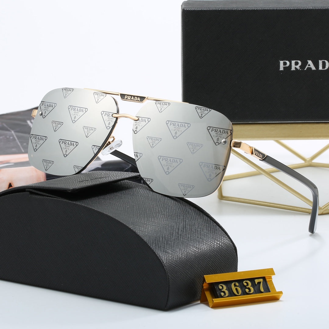 Gafas de Sol Unisex de Metal con Letras