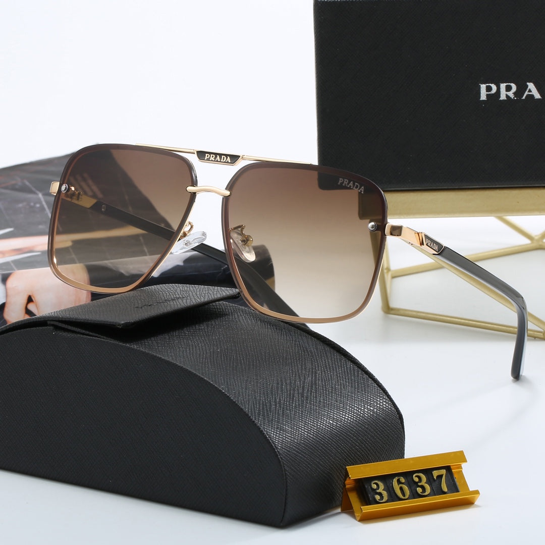 Gafas de Sol Unisex de Metal con Letras