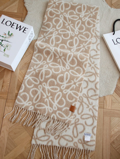 Écharpe Anagramme en Laine Mohair