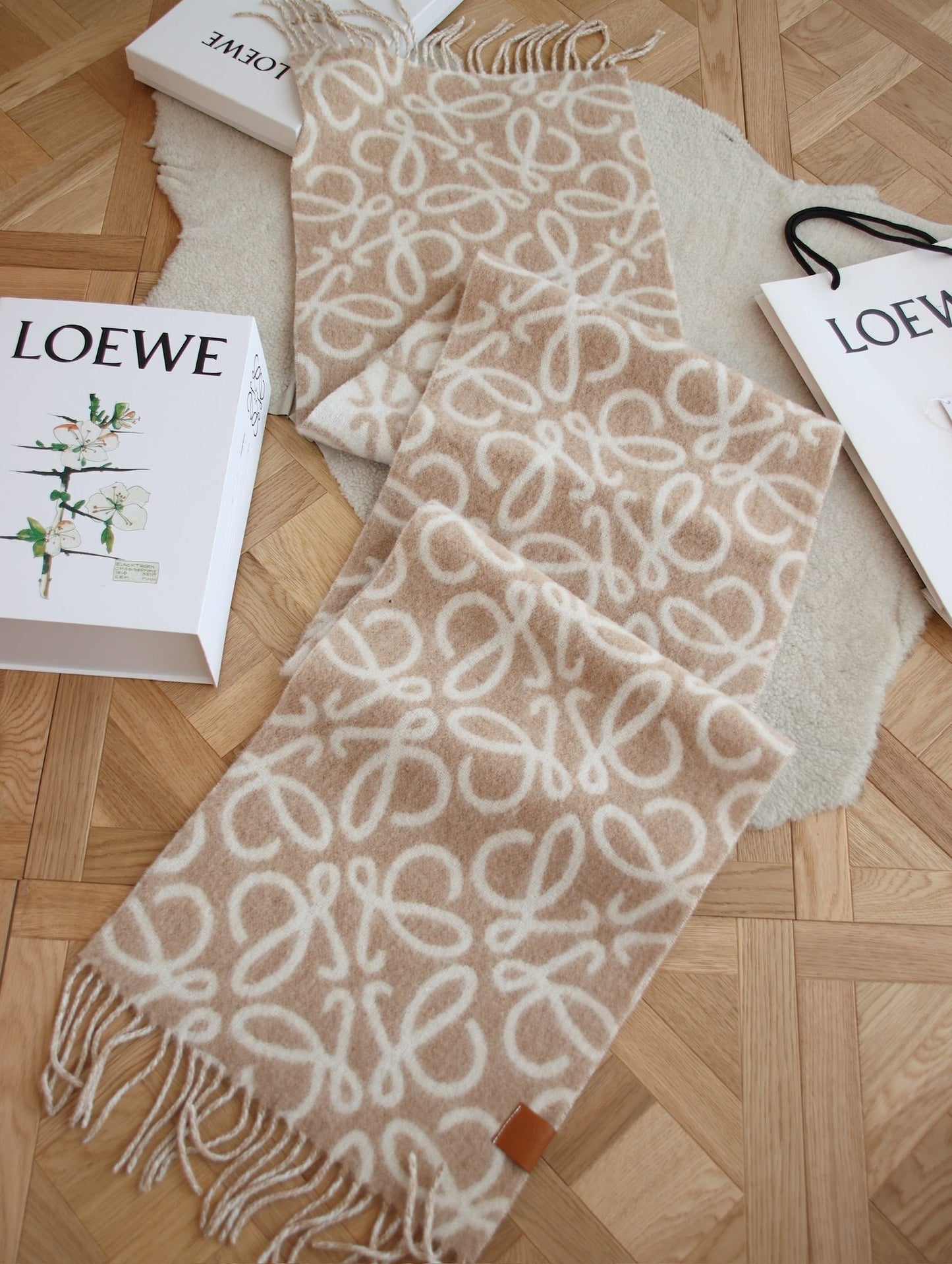 Écharpe Anagramme en Laine Mohair