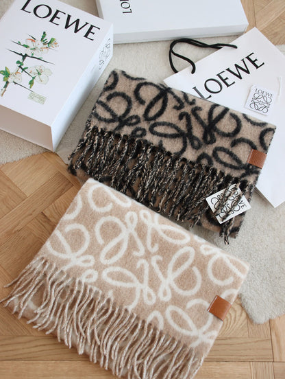 Écharpe Anagramme en Laine Mohair