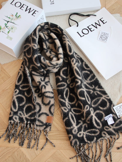 Écharpe Anagramme en Laine Mohair