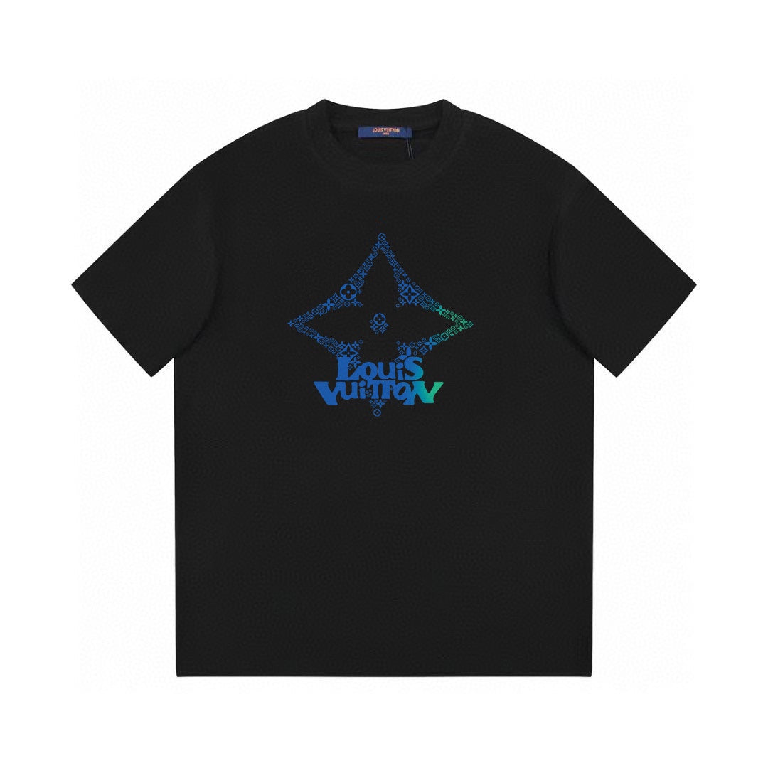 T-shirt imprimé étoile à quatre branches