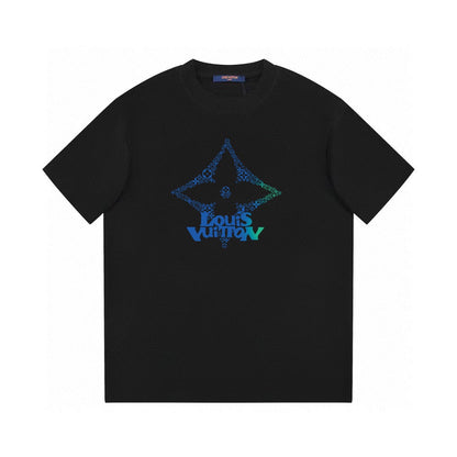 T-shirt imprimé étoile à quatre branches
