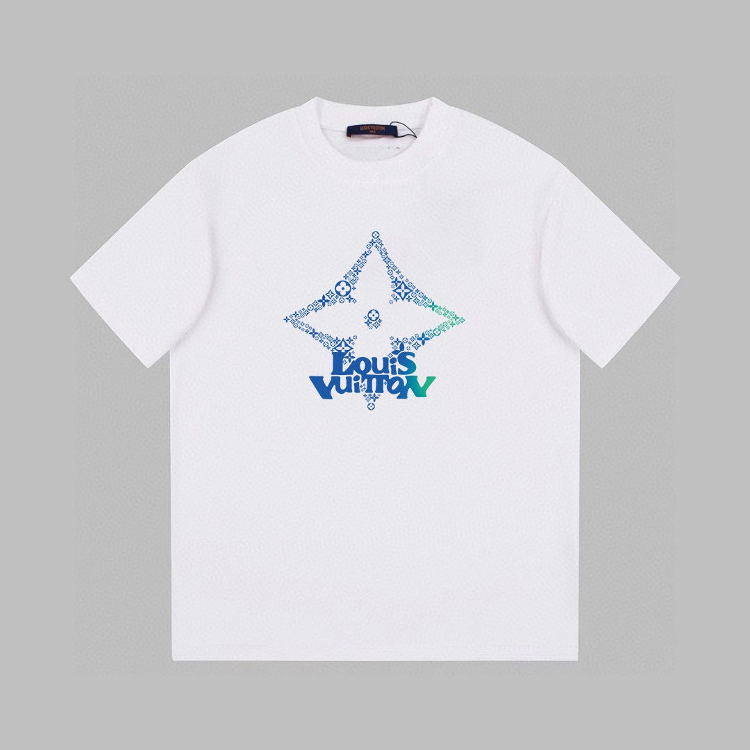 T-shirt imprimé étoile à quatre branches