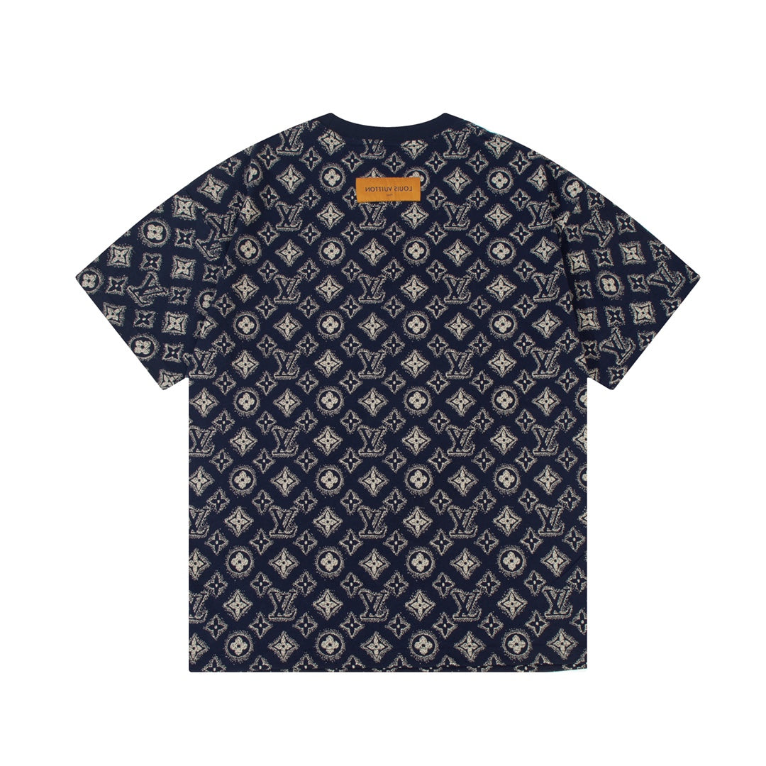 T-shirt rétro à monogramme