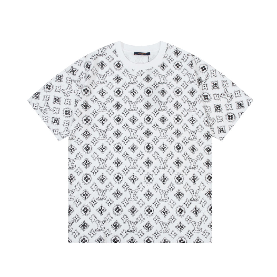 T-shirt rétro à monogramme