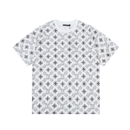 T-shirt rétro à monogramme