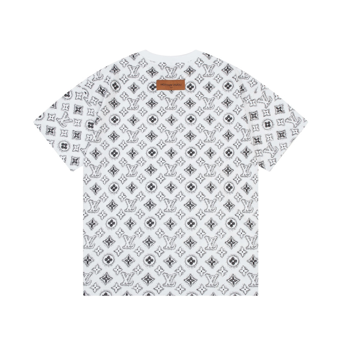 T-shirt rétro à monogramme