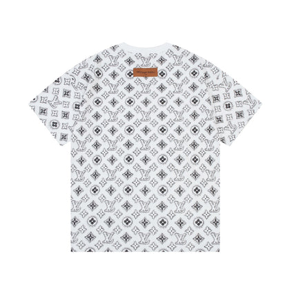 T-shirt rétro à monogramme