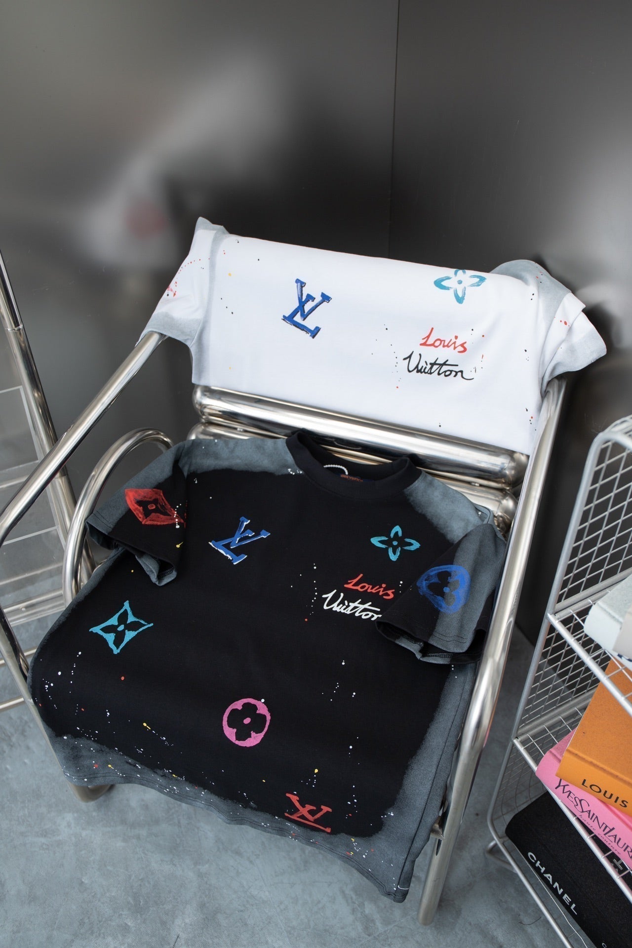 T-shirt imprimé à motif dégradé