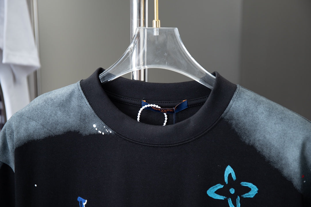 T-shirt imprimé à motif dégradé