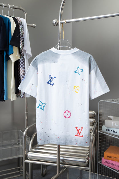T-shirt imprimé à motif dégradé