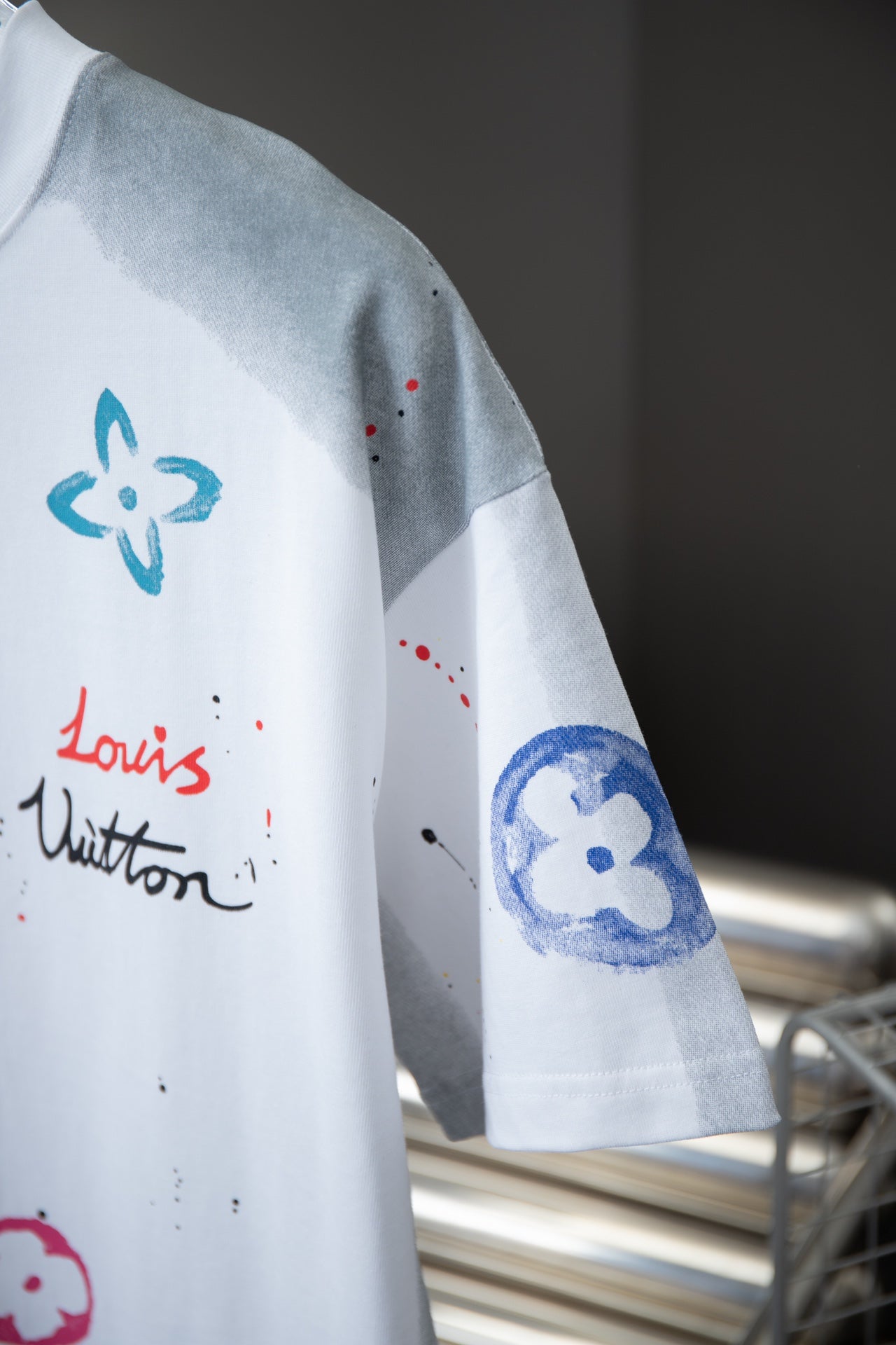T-shirt imprimé à motif dégradé