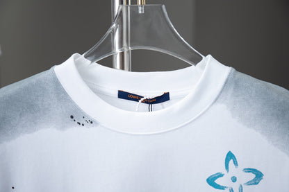 T-shirt imprimé à motif dégradé