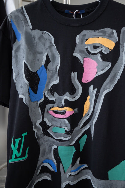 T-shirt imprimé visage