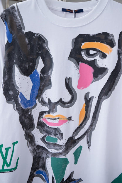 T-shirt imprimé visage