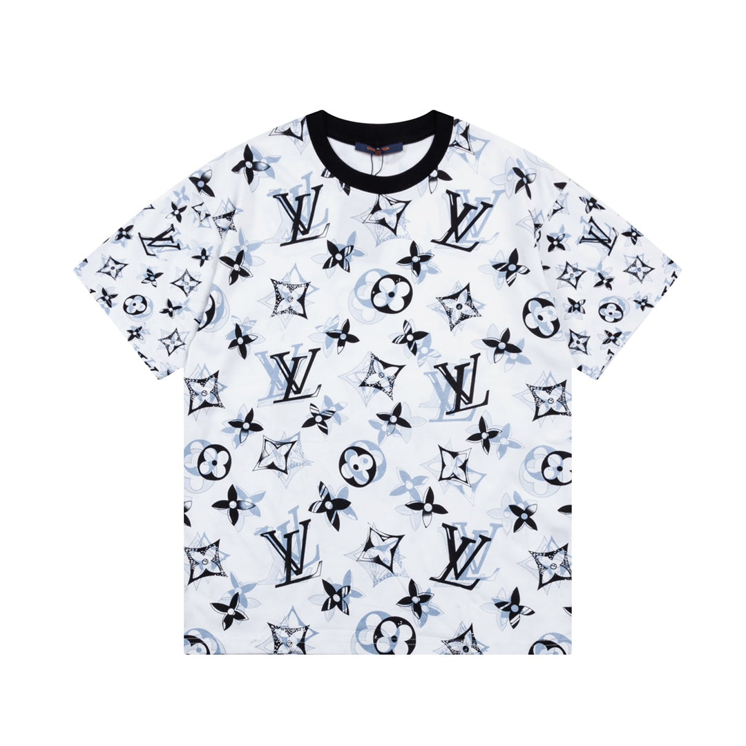 T-shirt imprimé graffiti dégradé