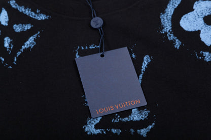 T-shirt imprimé graffiti rétro
