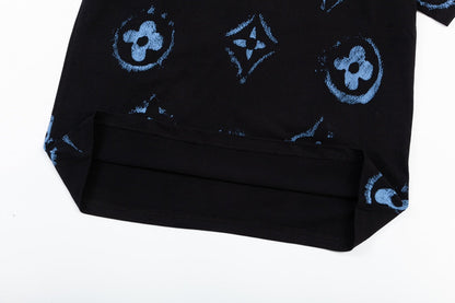 T-shirt imprimé graffiti rétro
