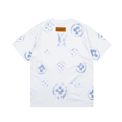 T-shirt imprimé graffiti rétro