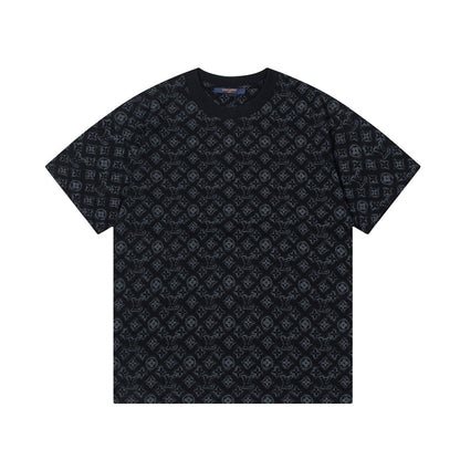 T-shirt imprimé monogramme rétro