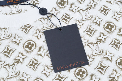 T-shirt imprimé monogramme rétro