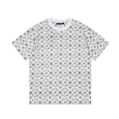 T-shirt imprimé monogramme rétro