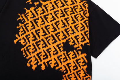 T-shirt à logo partiellement imprimé