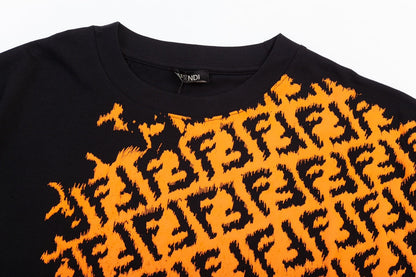 T-shirt à logo partiellement imprimé