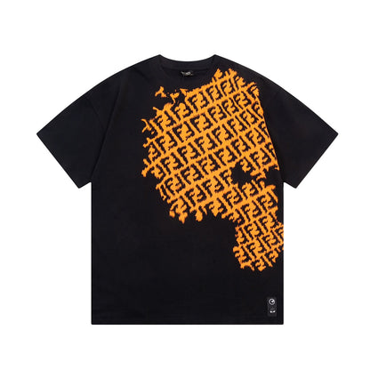 T-shirt à logo partiellement imprimé